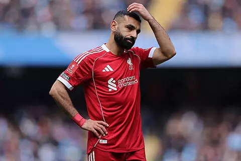 أسطورة ليفربول يهاجم محمد صلاح بعد الخسارة أمام مانشستر سيتي